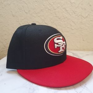 San Francisco 49ers SF NFL Authentic New Era 59FIFTY Fitted Hat 7 3/8